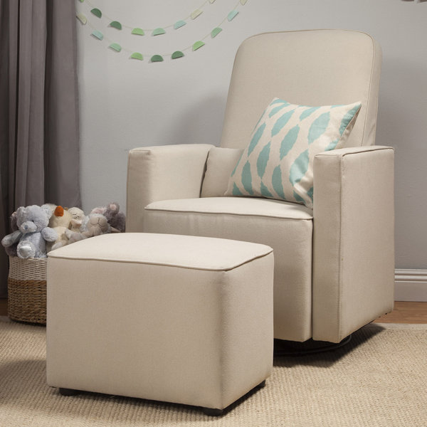 DaVinci Olive Swivel Glider and Ottoman & Reviews Wayfair
